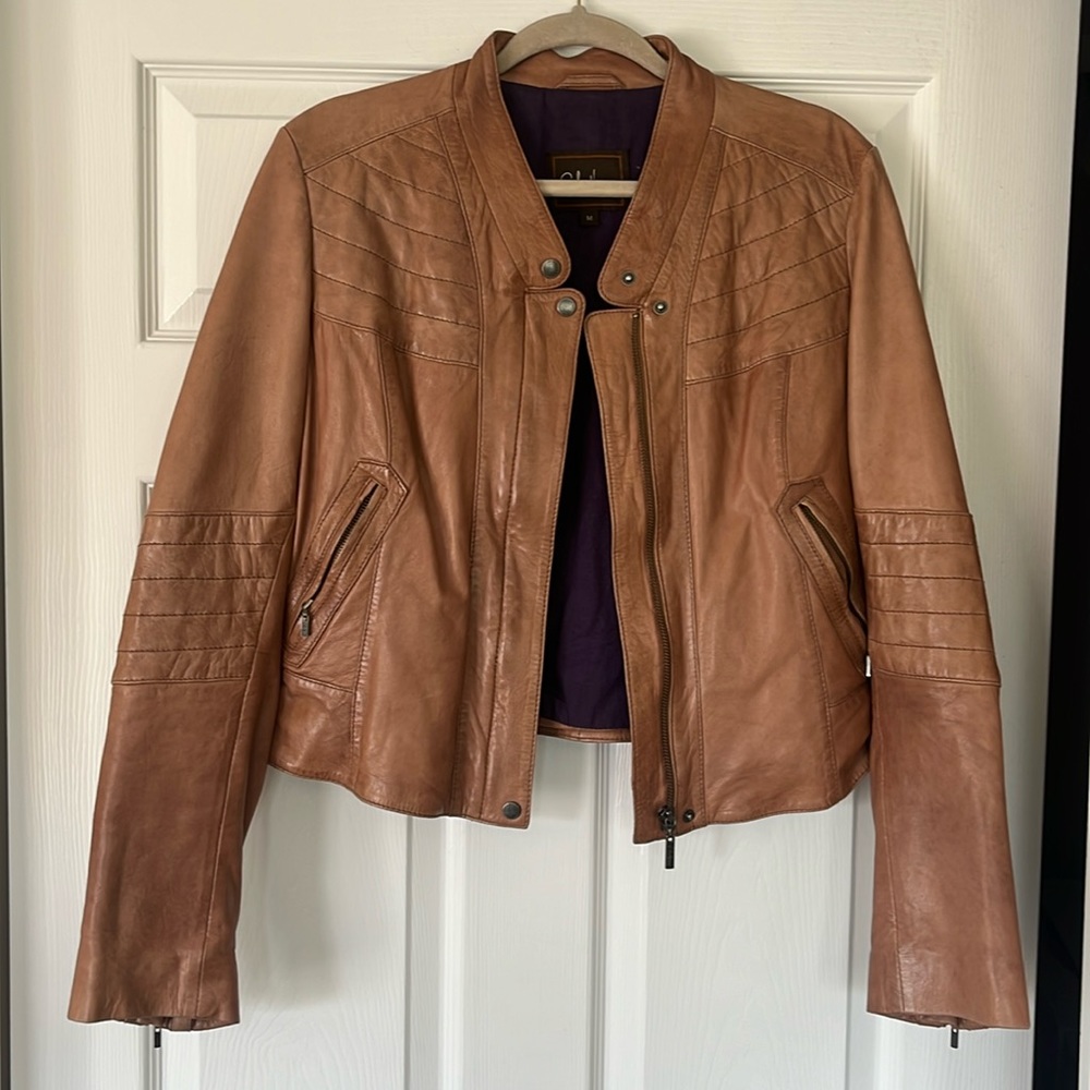 Cole haan lamb skin jacket M